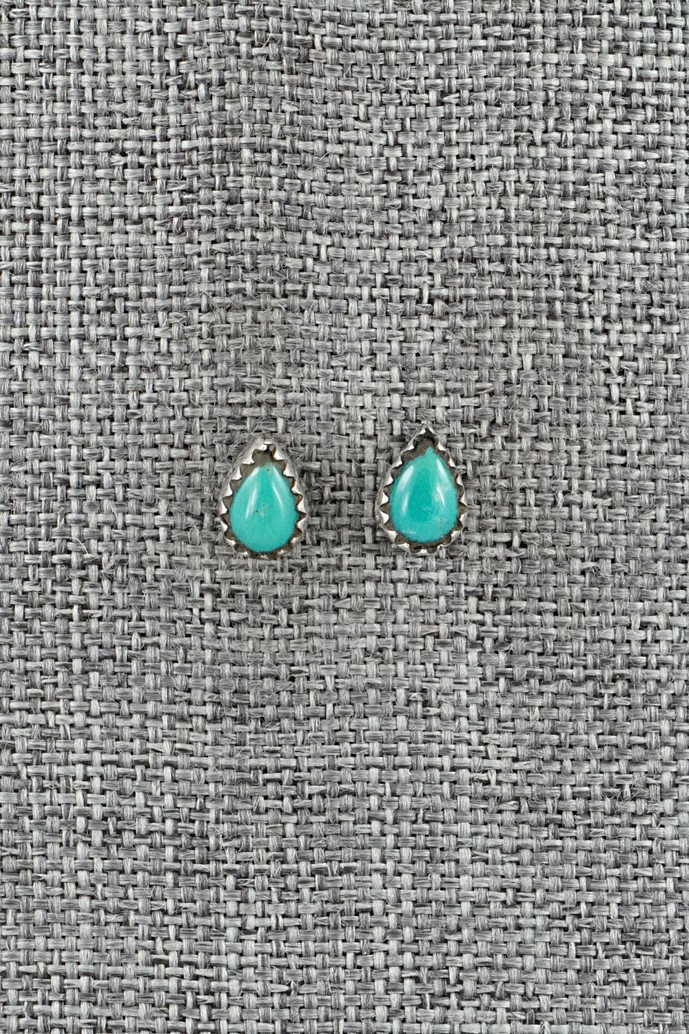 Turquoise & Sterling Silver Earrings - Gerald Joe