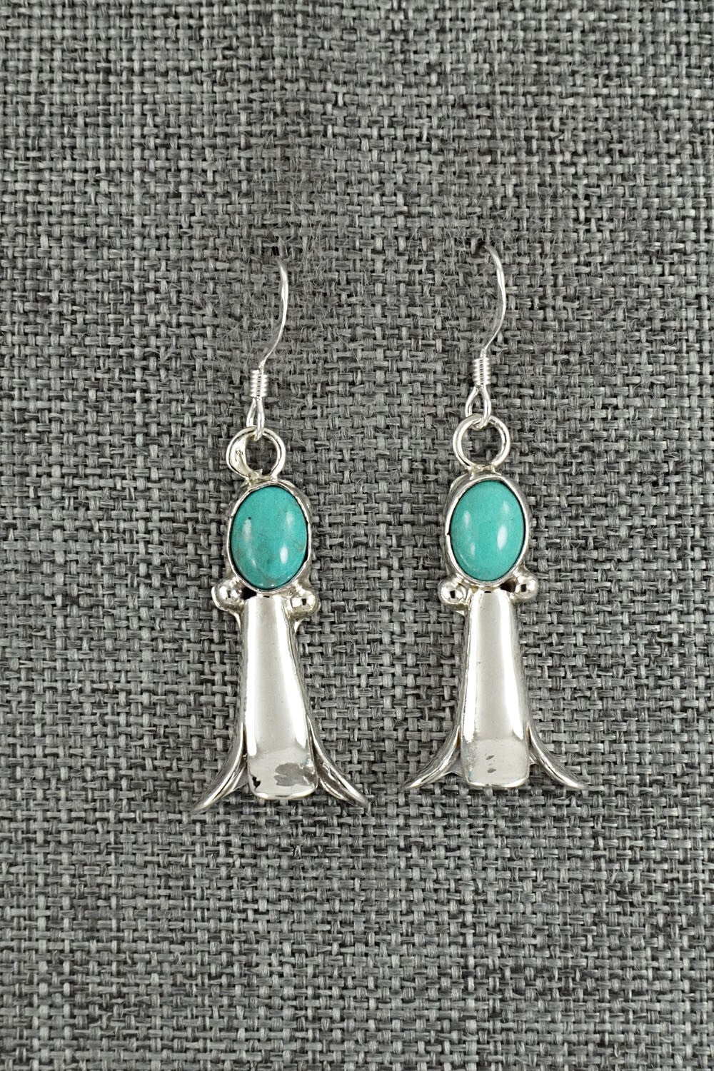 Turquoise & Sterling Silver Earrings - Robinson Martinez