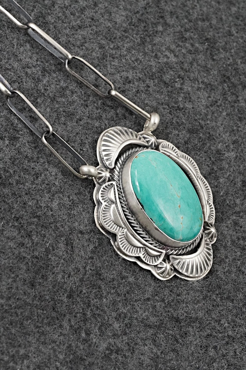 Turquoise & Sterling Silver Necklace - Randy Boyd