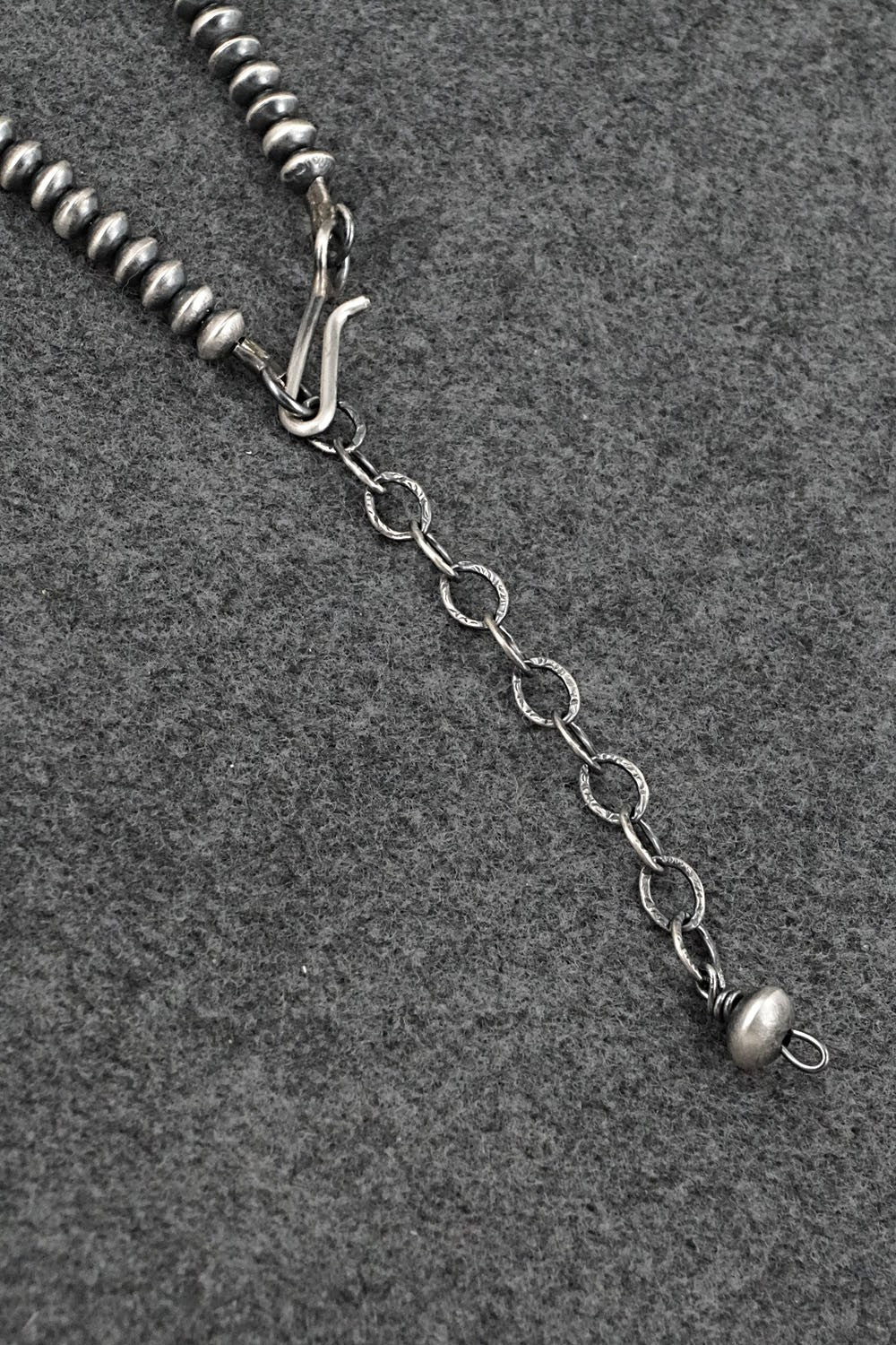 Sterling Silver Navajo Pearl Necklace 16" - Tonisha Haley