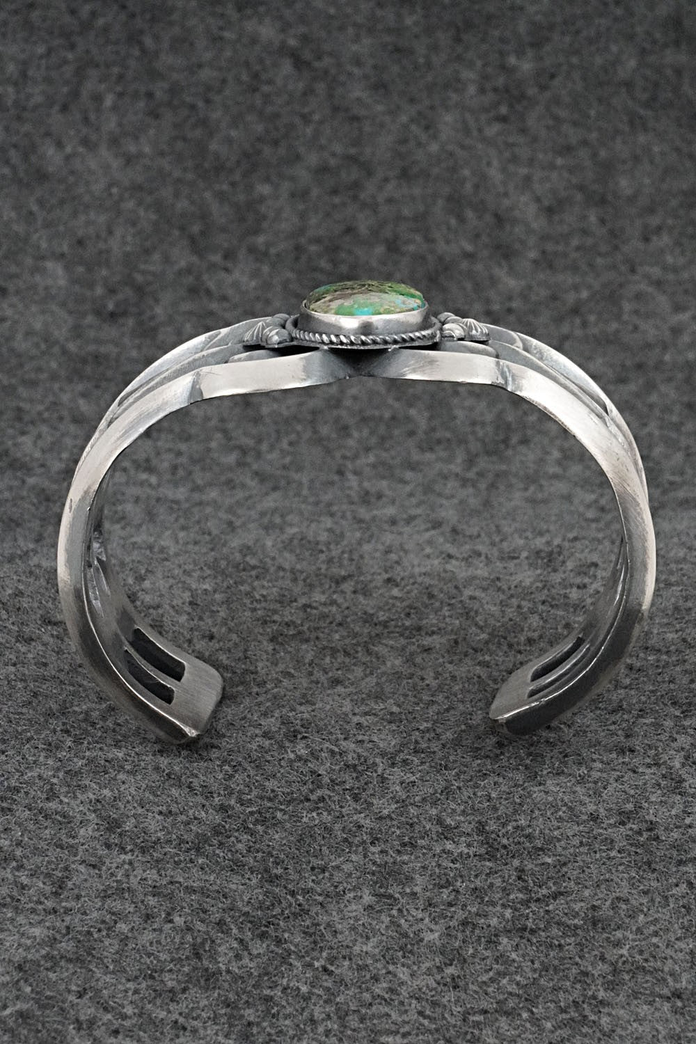 Turquoise & Sterling Silver Bracelet - Harrison Bitsue