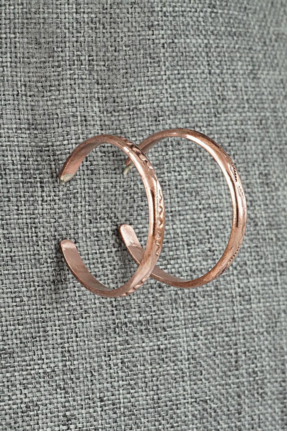 Copper Hoop Earrings - Elaine Tahe