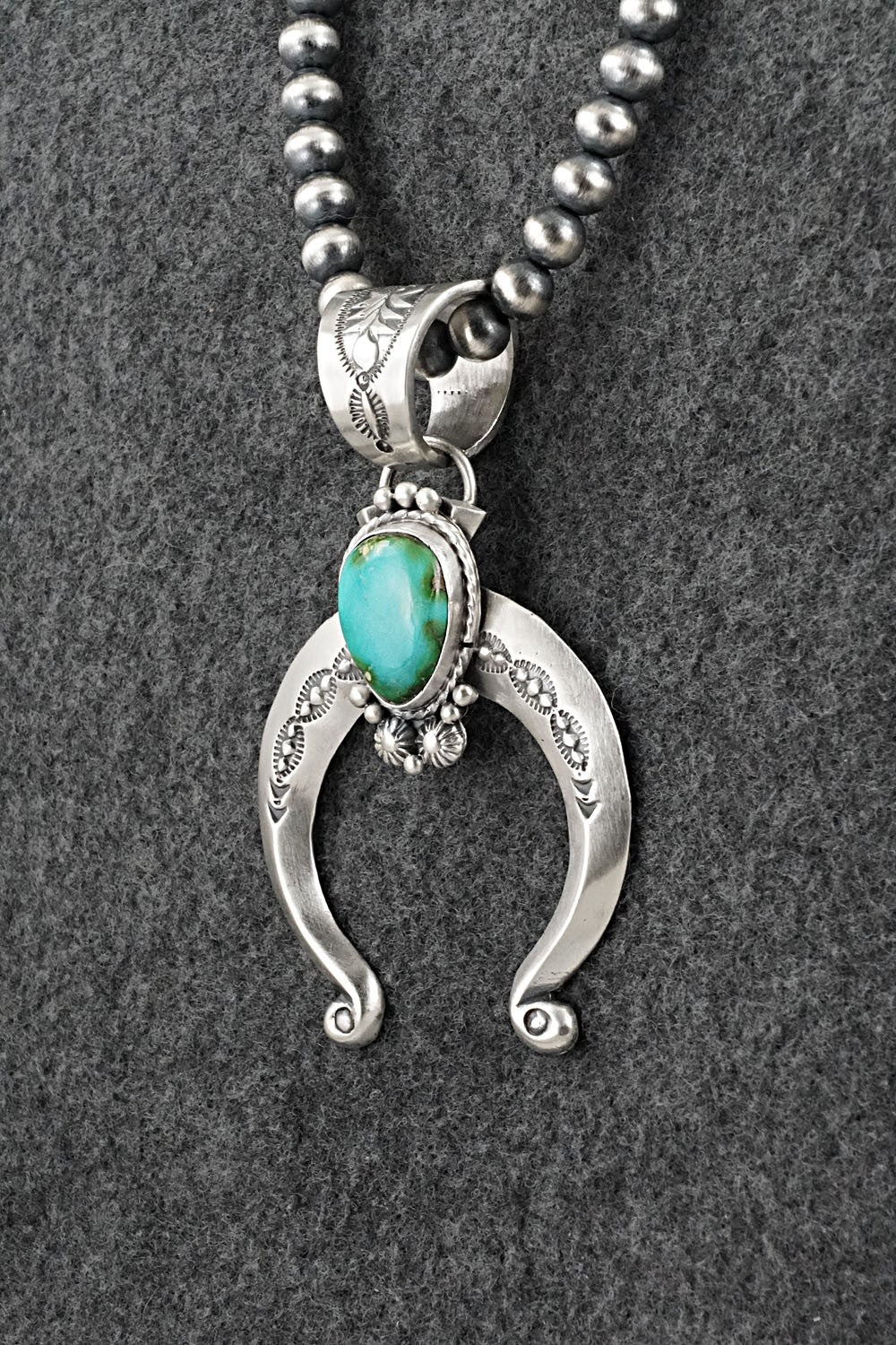 Turquoise & Sterling Silver Necklace - Samuel Yellowhair