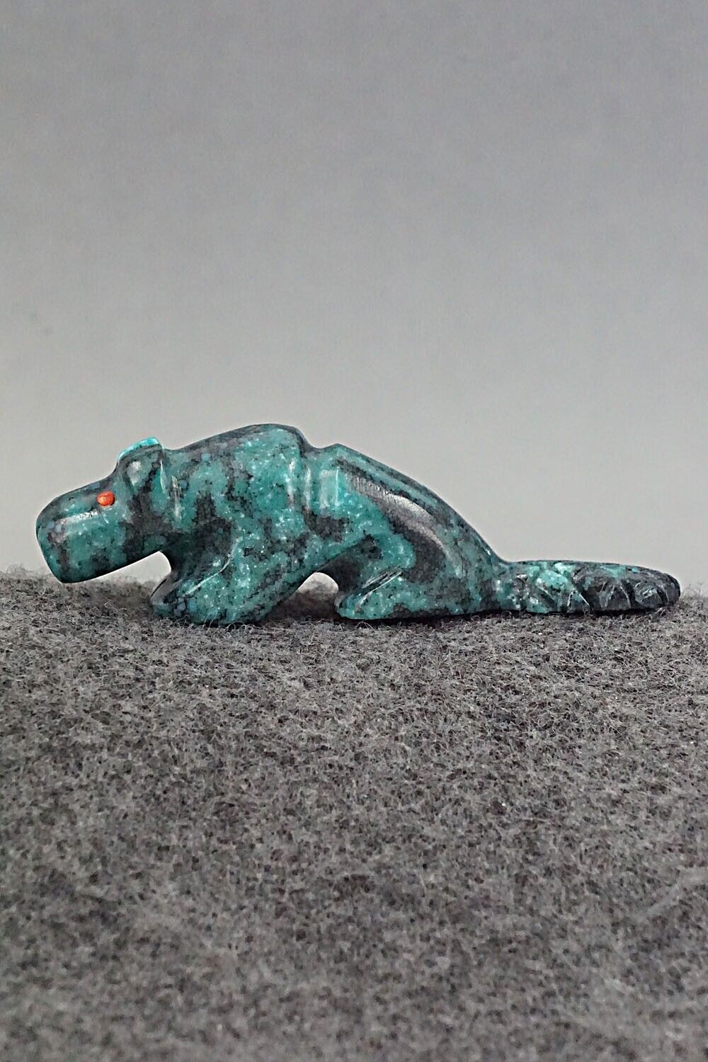 Beaver Zuni Fetish Carving - Reynold Lunasee