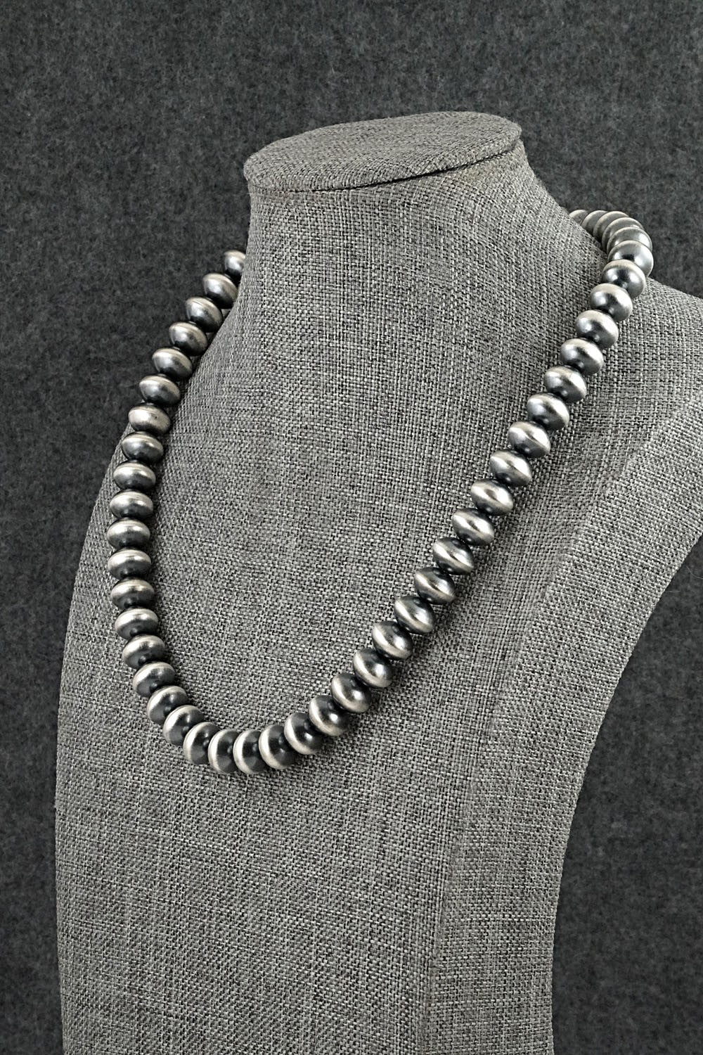 Sterling Silver Navajo Pearl Necklace 18" - Tonisha Haley