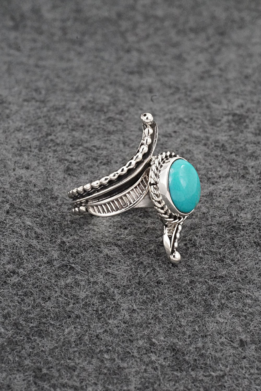Turquoise & Sterling Silver Ring - Thomas Yazzie - Size 6