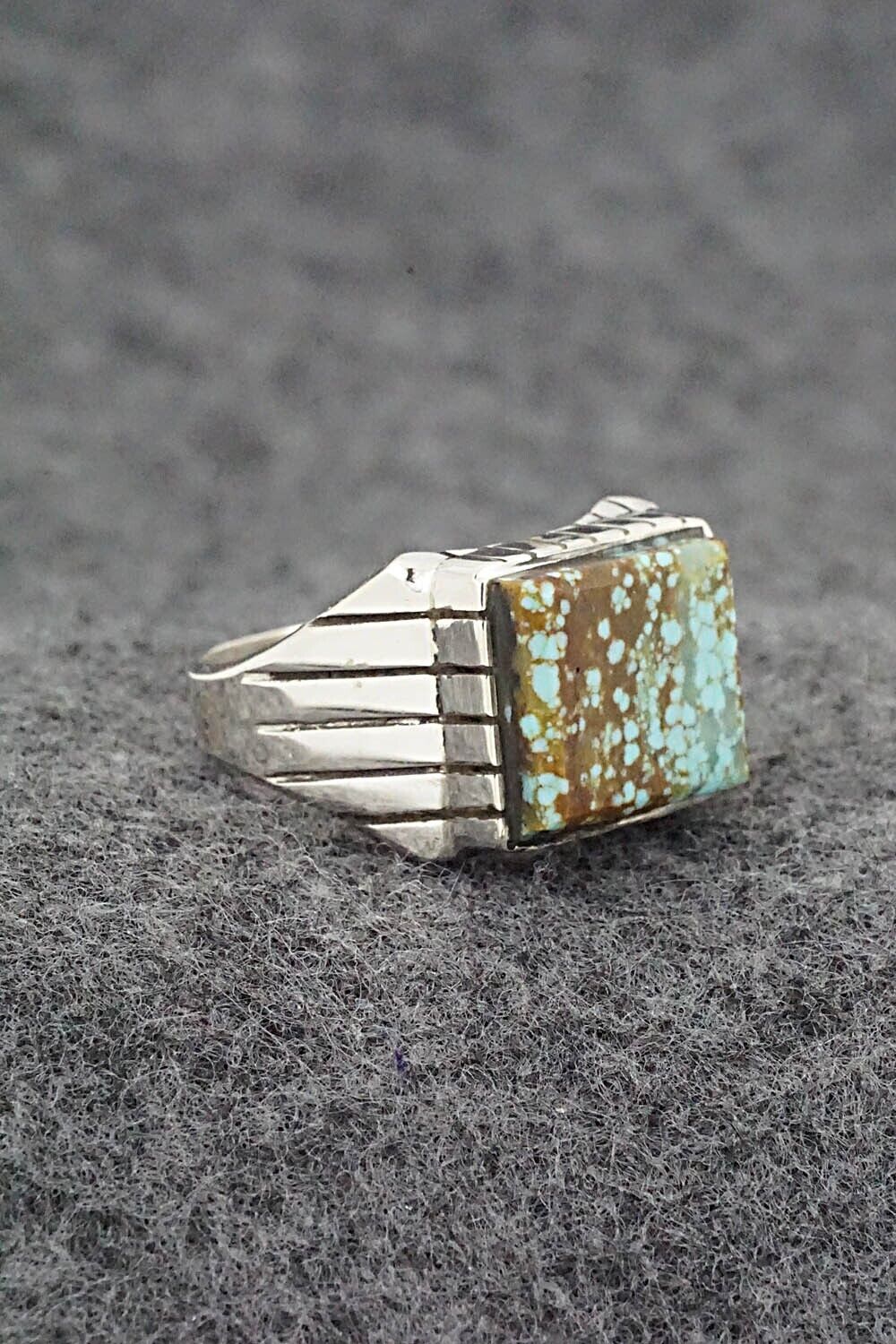 Turquoise & Sterling Silver Ring - Trevor Jack - Size 9