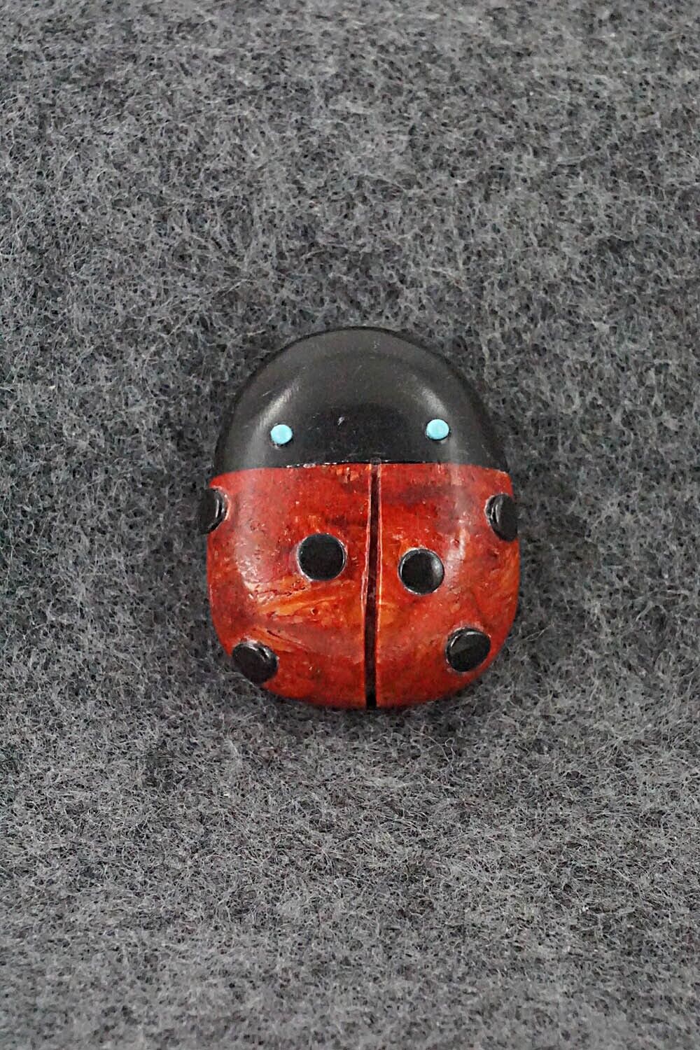 Ladybug Zuni Fetish Carving - Reynold Lunasee