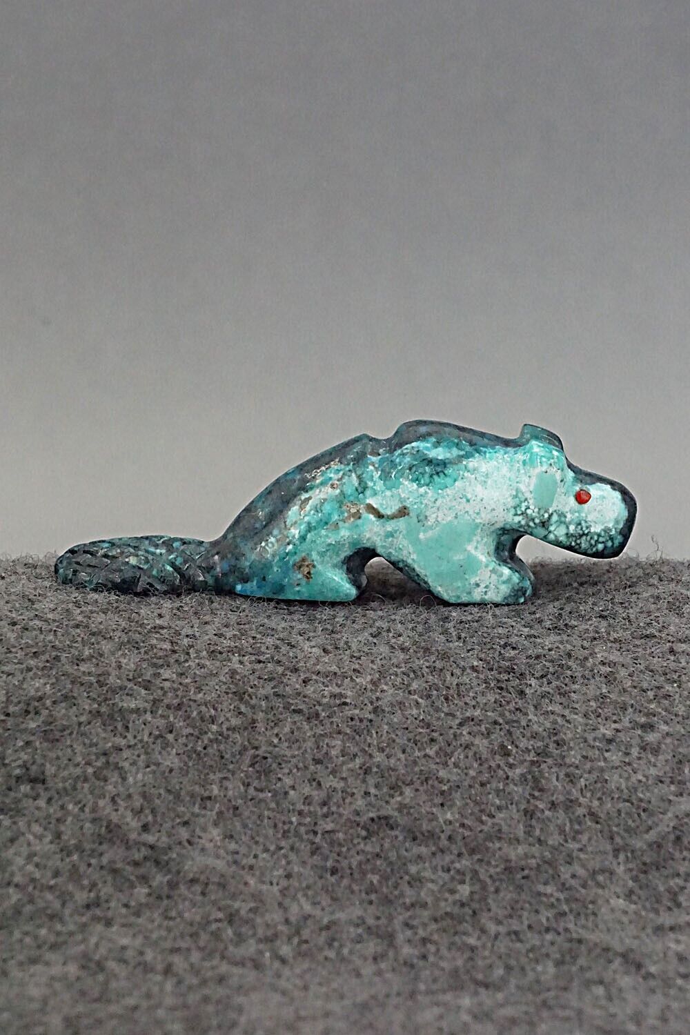Beaver Zuni Fetish Carving - Reynold Lunasee