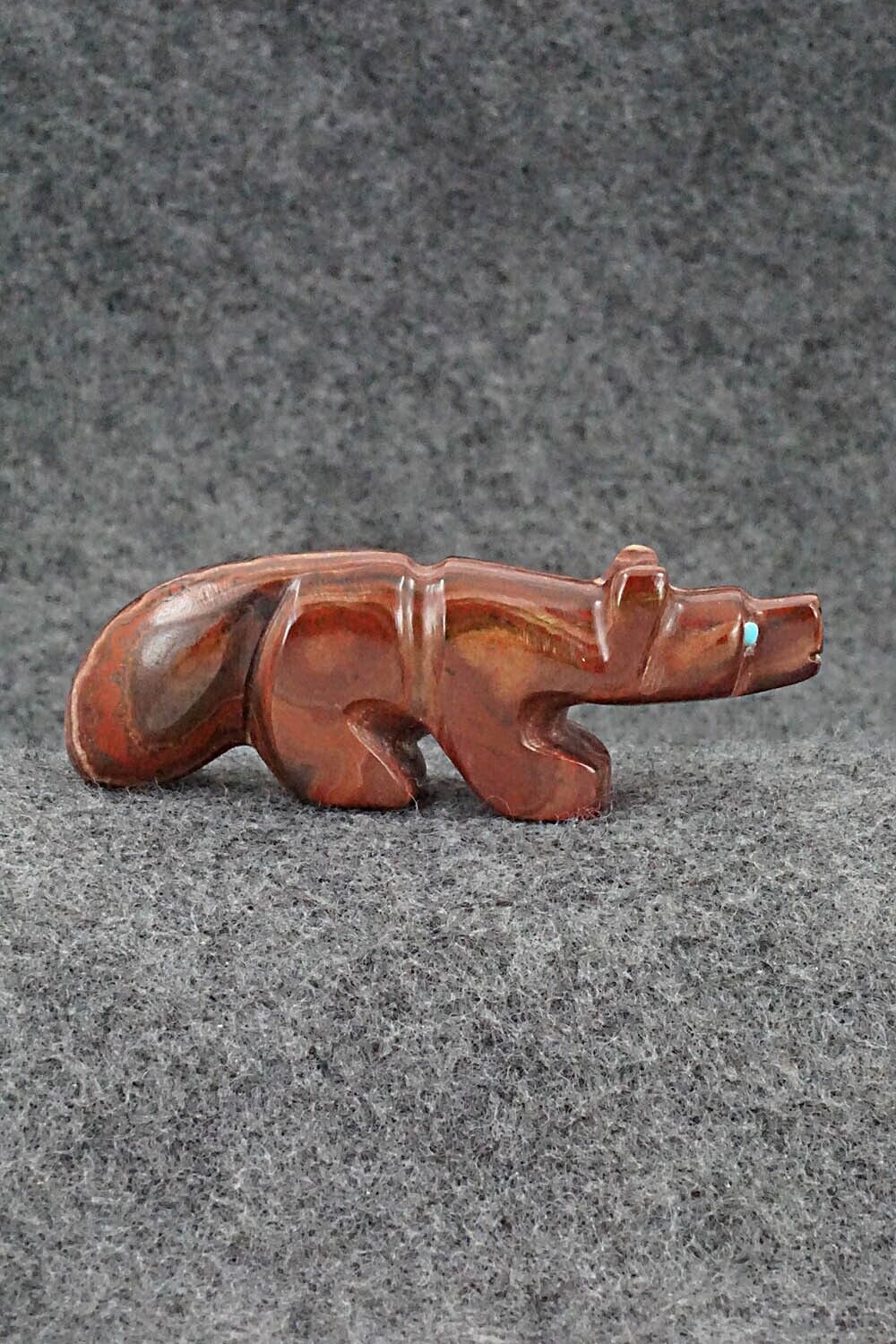Wolf Zuni Fetish Carving - Reynold Lunasee