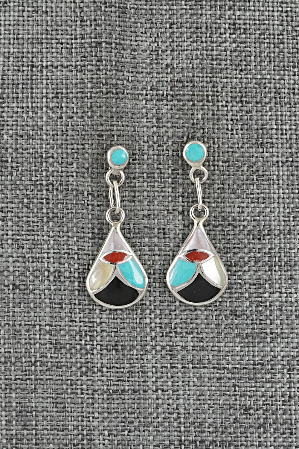 Multi-Stone & Sterling Silver Earrings - Orena Leekya