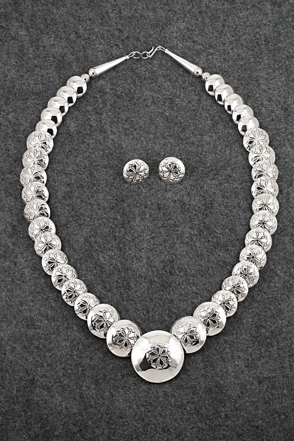 Sterling Silver Necklace and Earrings Set - Tim Thompson