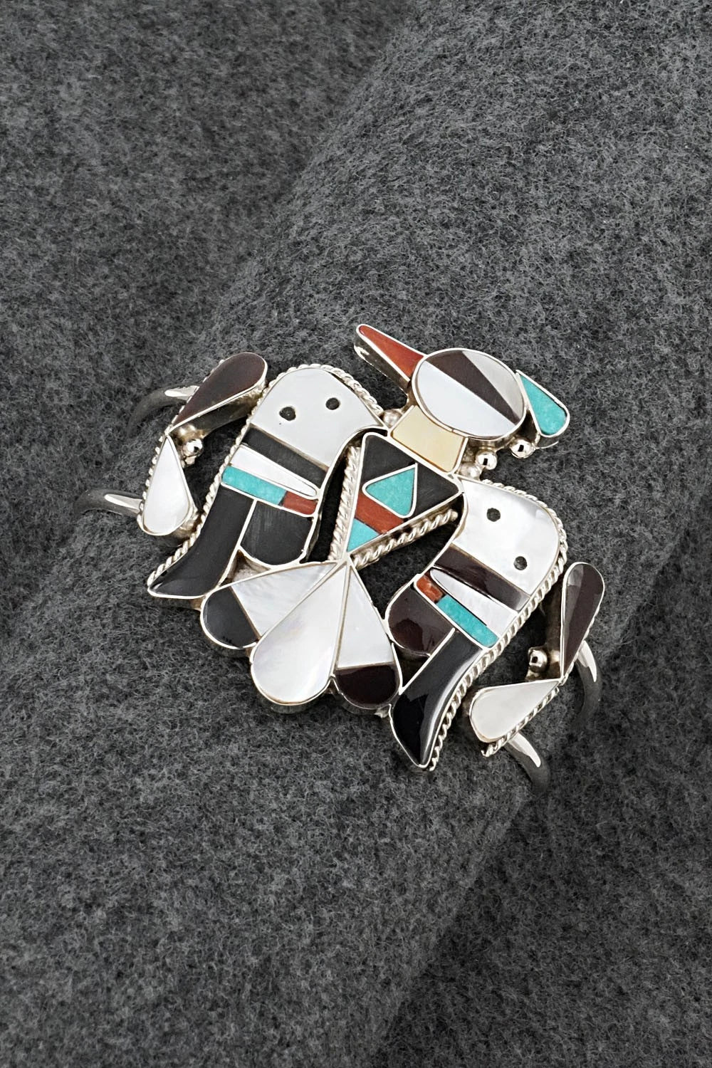 Multi-Stone & Sterling Silver Bracelet - Corraine Shack