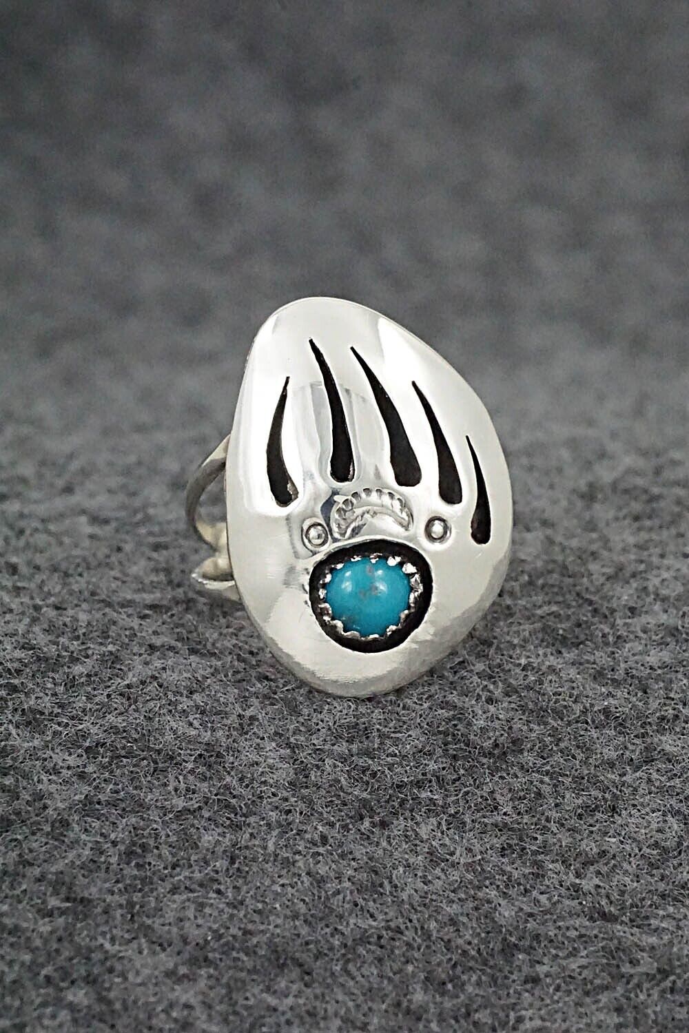 Turquoise & Sterling Silver Ring - Ervin Begay - Size 6.75