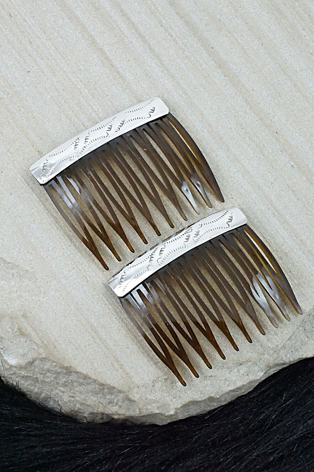 Sterling Silver Hair Combs - Randall Dalgai