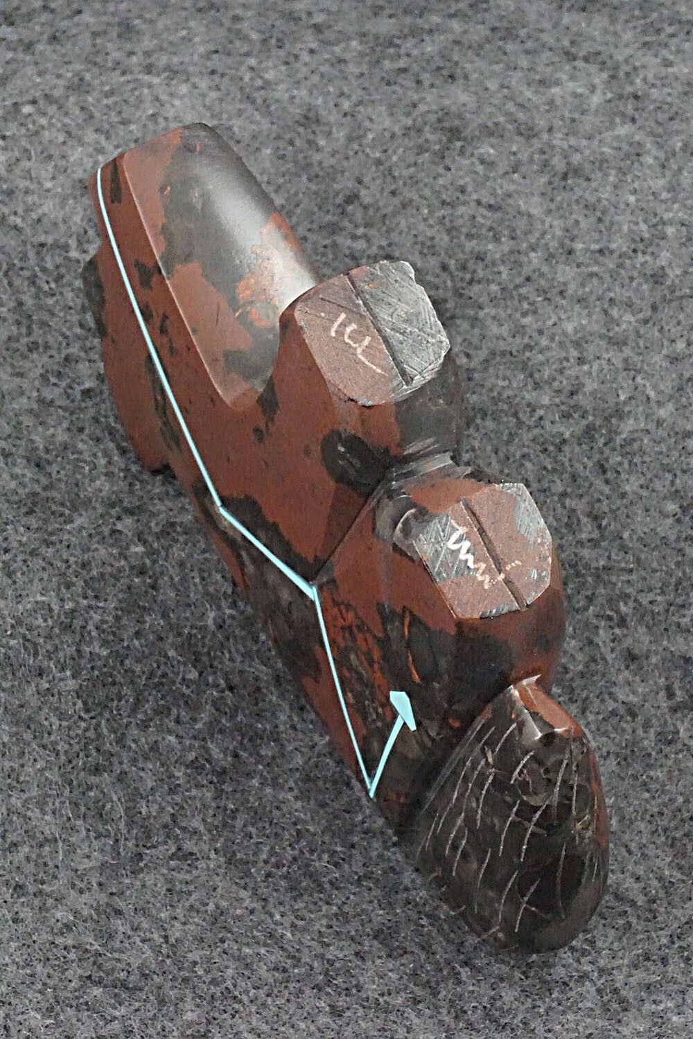 Wolf Zuni Fetish Carving - Kenric Laiwakete