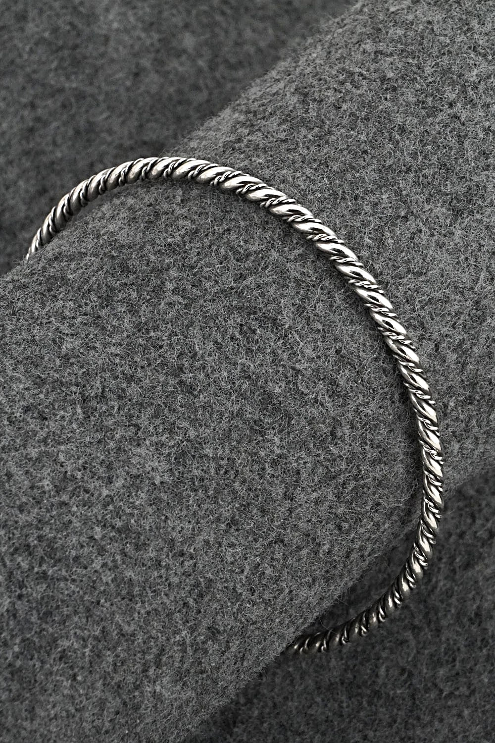 Sterling Silver Bangle Bracelet - Elaine Tahe