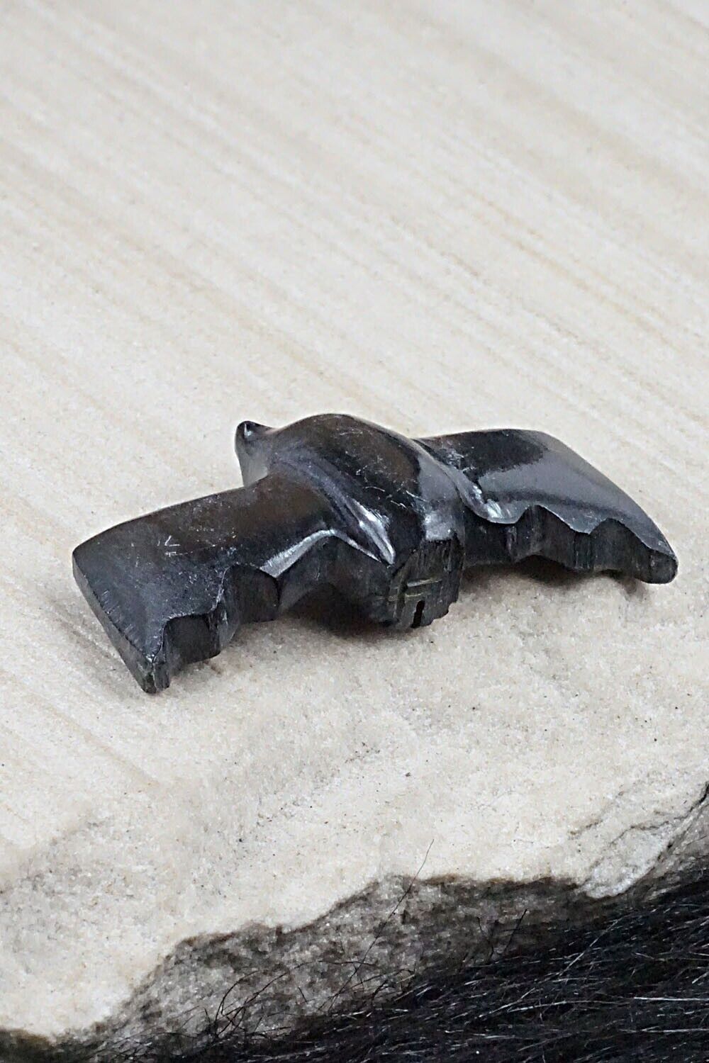 Bat Zuni Fetish Carving - Tim Lementino