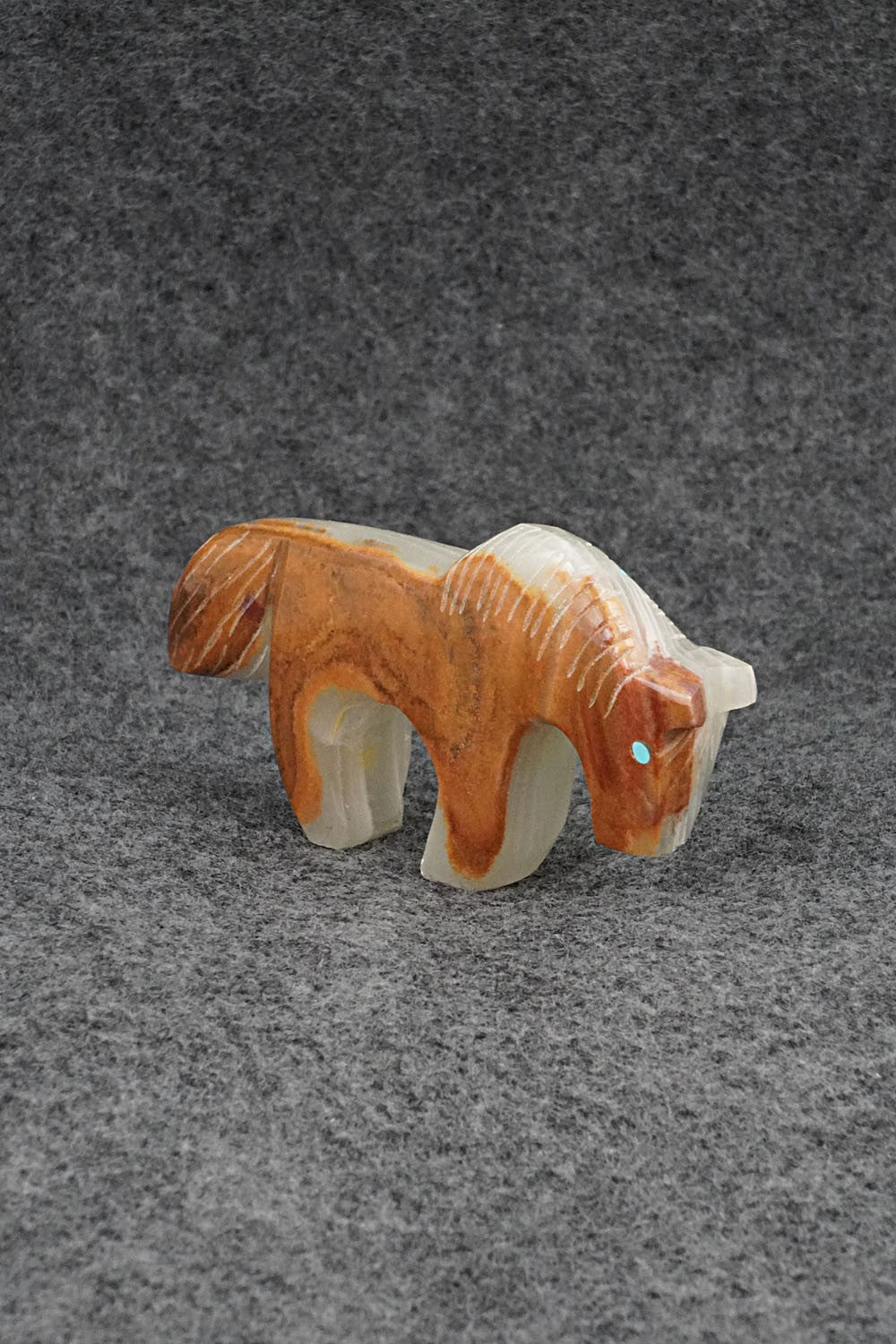Horse Zuni Fetish Carving - Kenric Laiwakete