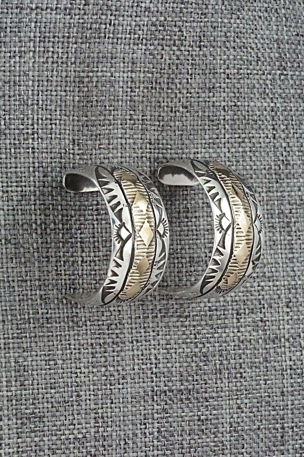 Sterling Silver & Gold Fill Hoop Earrings - Bruce Morgan
