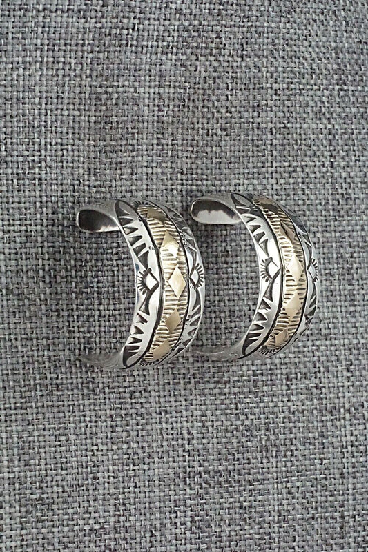 Sterling Silver & Gold Fill Hoop Earrings - Bruce Morgan