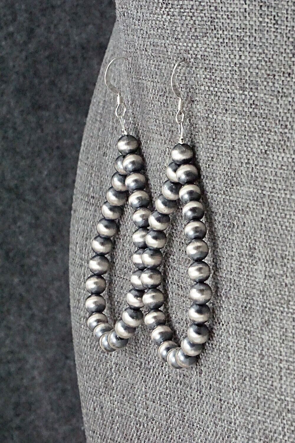 Sterling Silver Beaded Earrings - Louise Joe