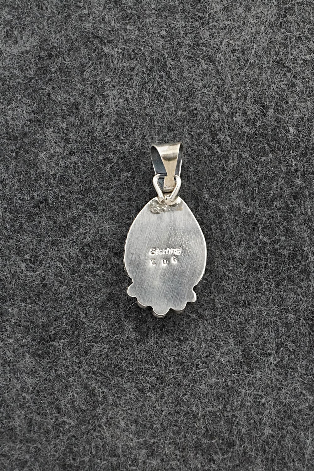 Turquoise & Sterling Silver Pendant - Eugene Gruber