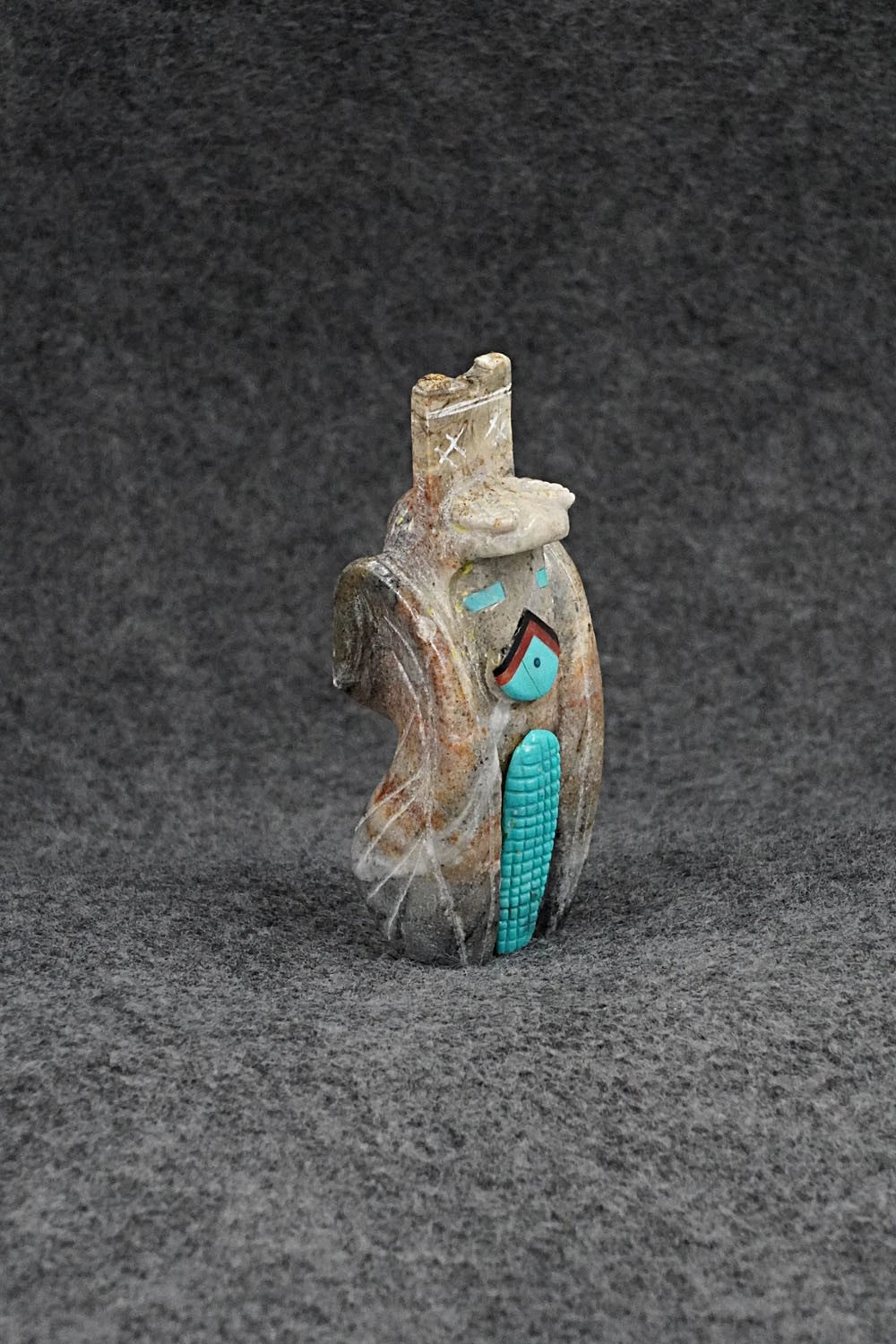 Corn Maiden Zuni Fetish Carving - Pete Natewa