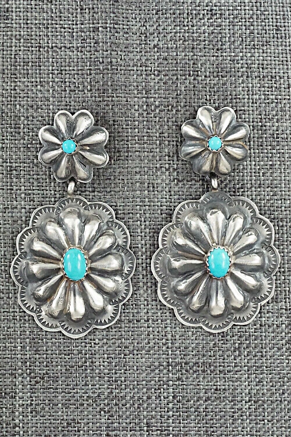 Turquoise & Sterling Silver Earrings - Rita Lee