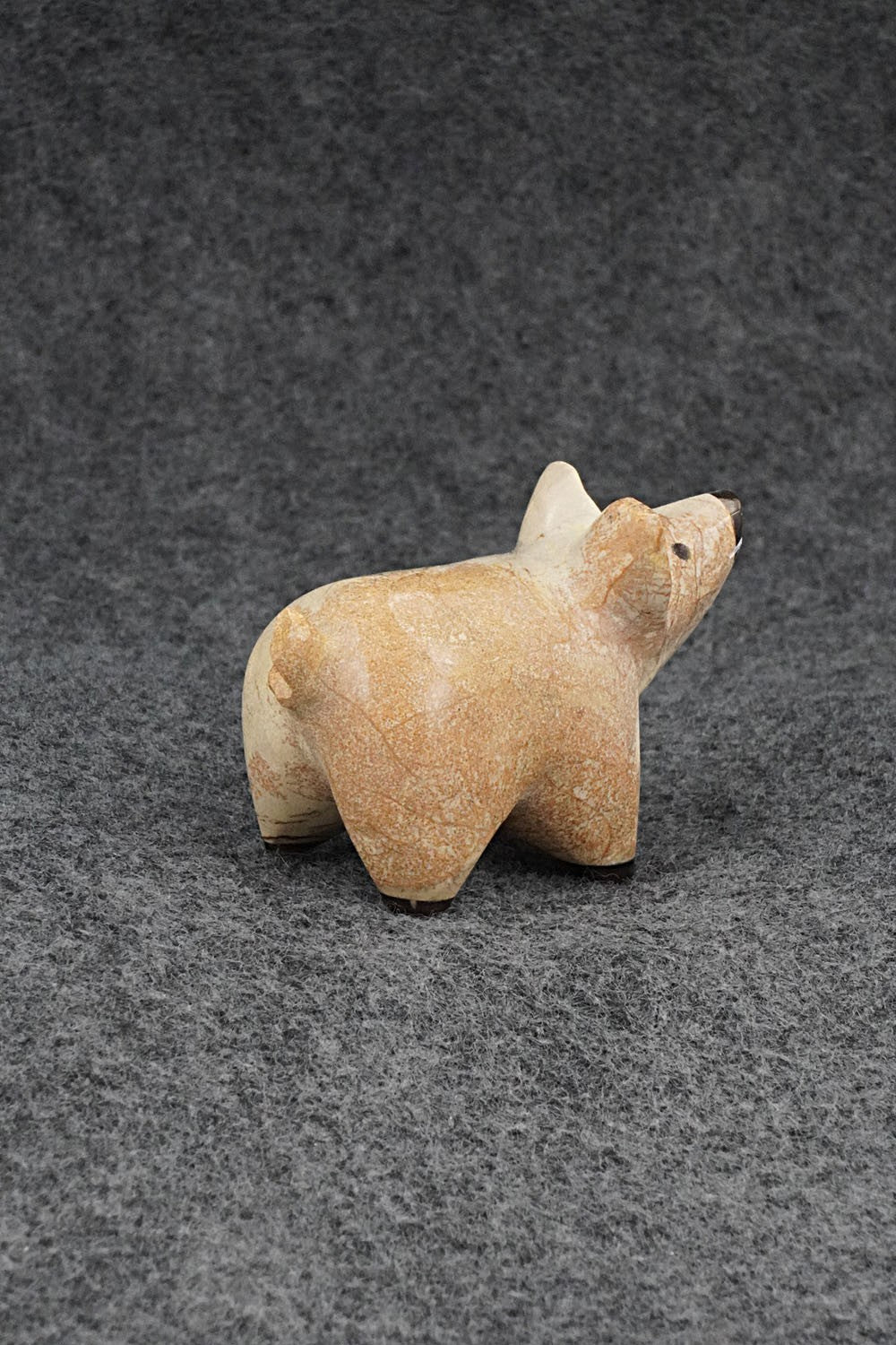Pig Zuni Fetish Carving - Enrike Leekya
