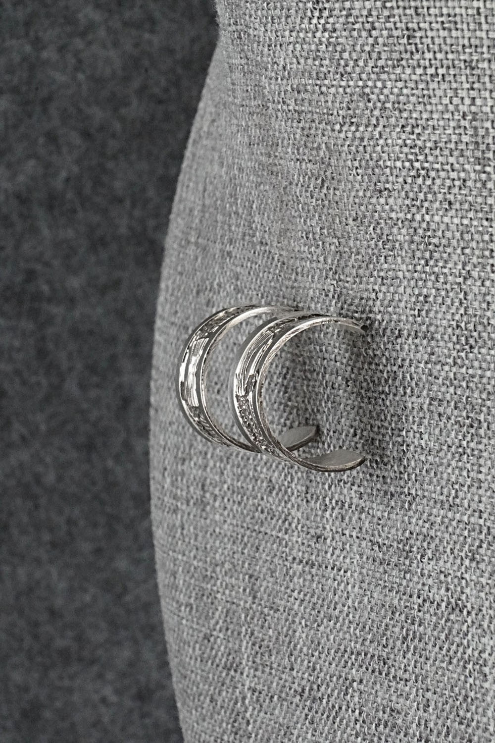 Sterling Silver Hoop Earrings - Elaine Becenti