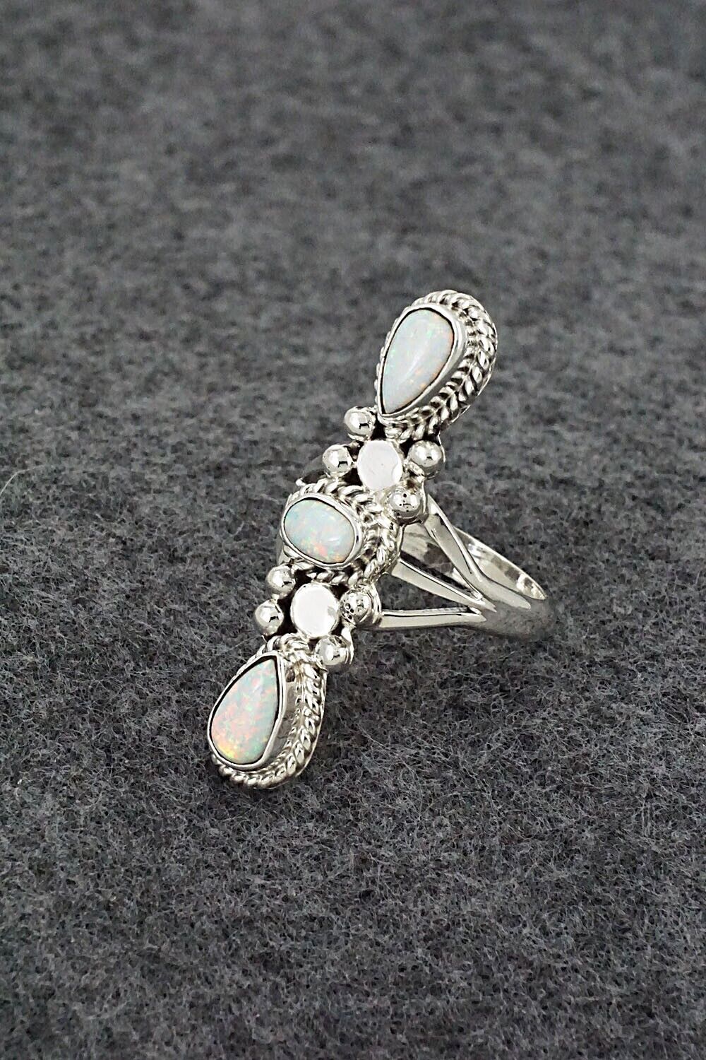 Opalite & Sterling Silver Ring - Andrew Vandever - Size 7.75