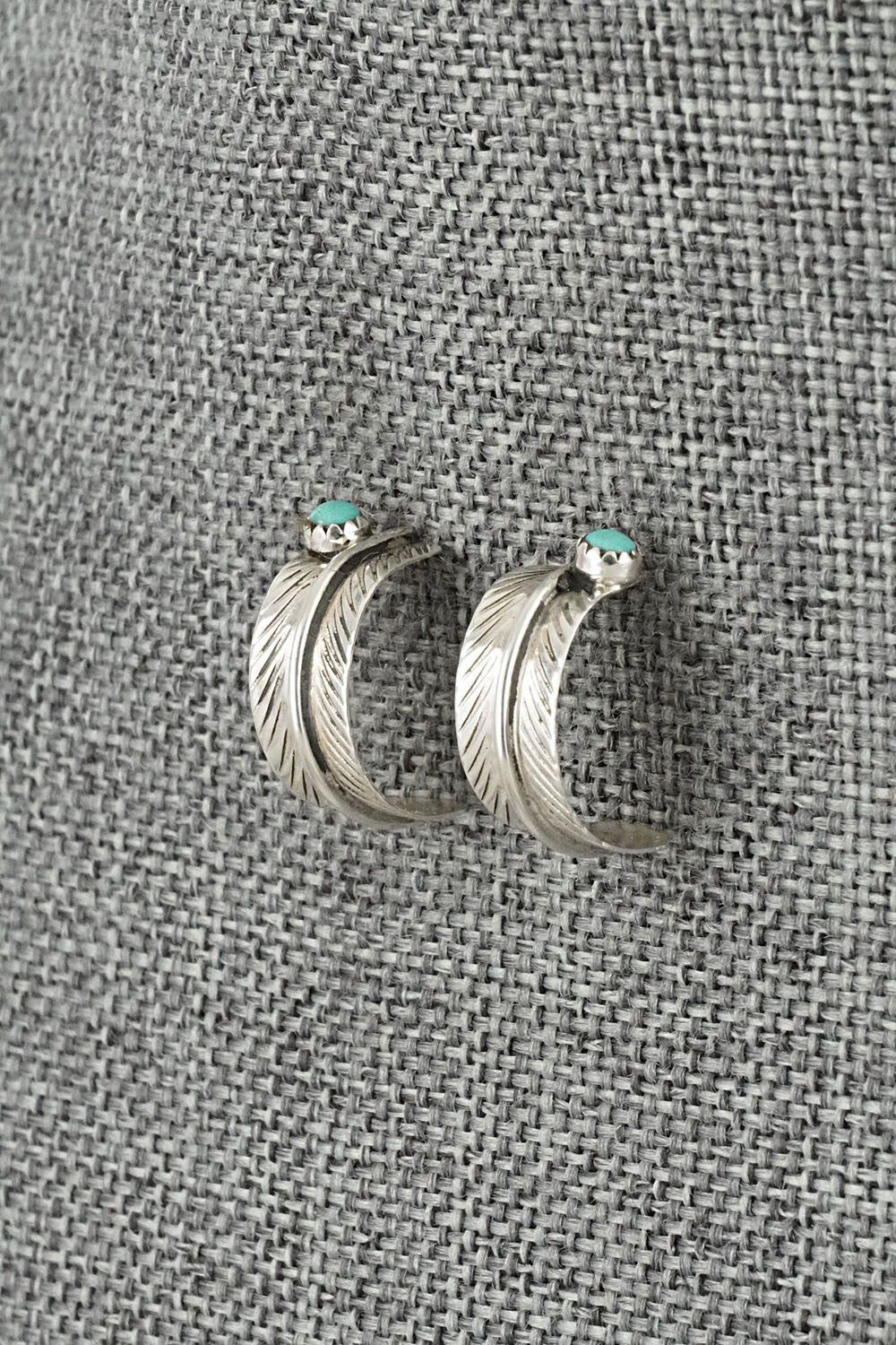 Turquoise & Sterling Silver Earrings - Aaron Davis