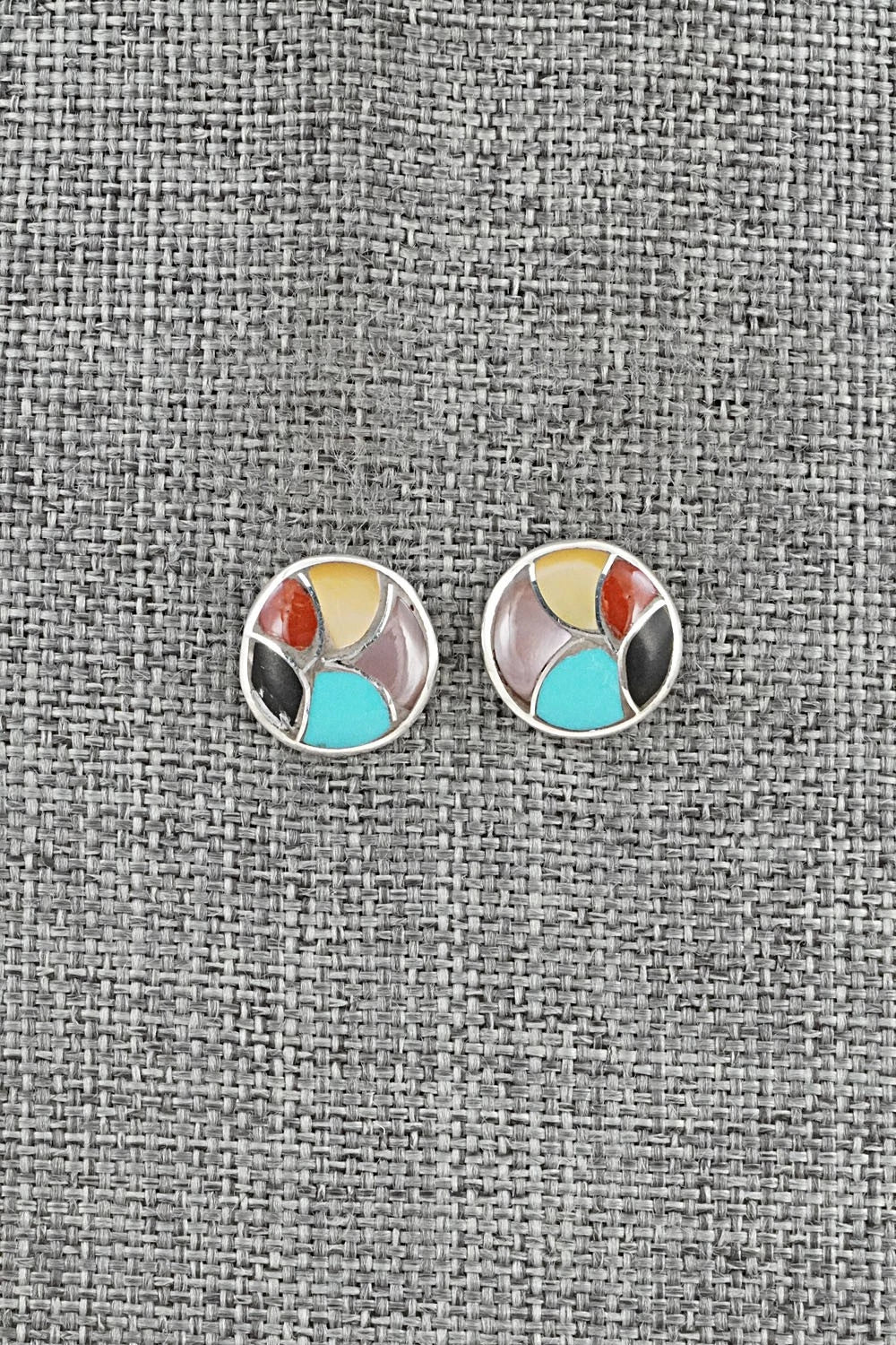 Multi-Stone & Sterling Silver Earrings - Orena Leekya