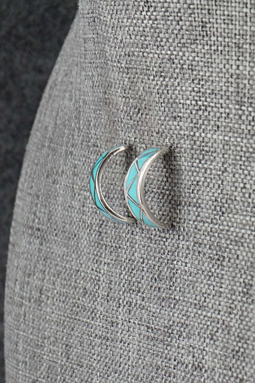Turquoise & Sterling Silver Earrings - Charlene Sice