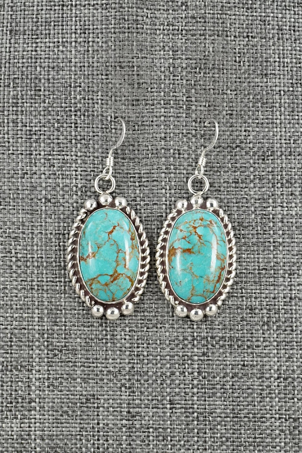 Turquoise & Sterling Silver Earrings - Antwone Brown