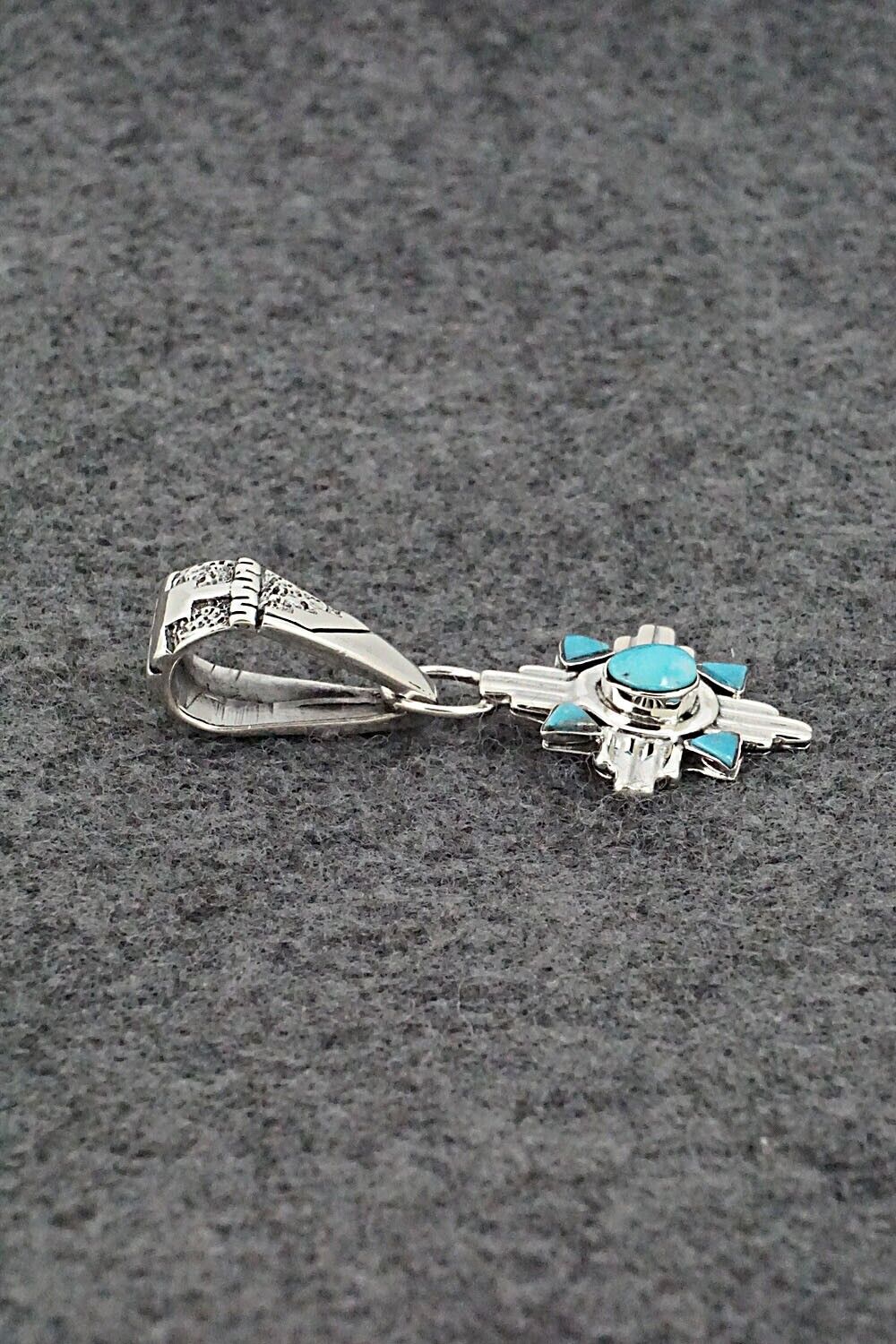 Turquoise and Sterling Silver Pendant - Sadie Jim