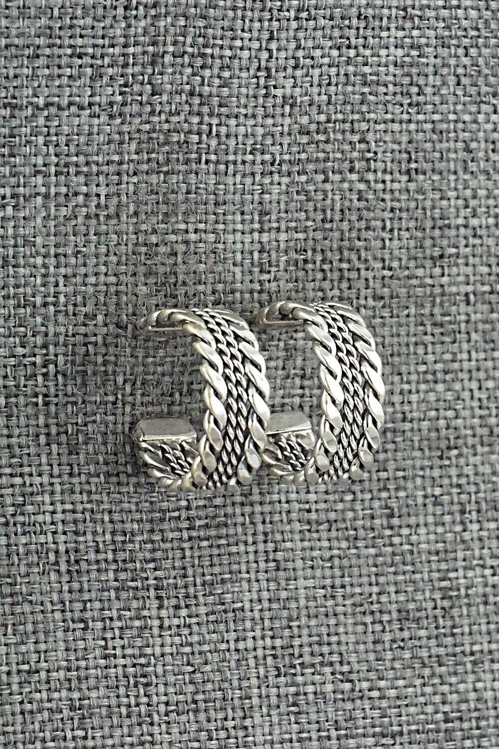 Sterling Silver Hoop Earrings - Elaine Tahe