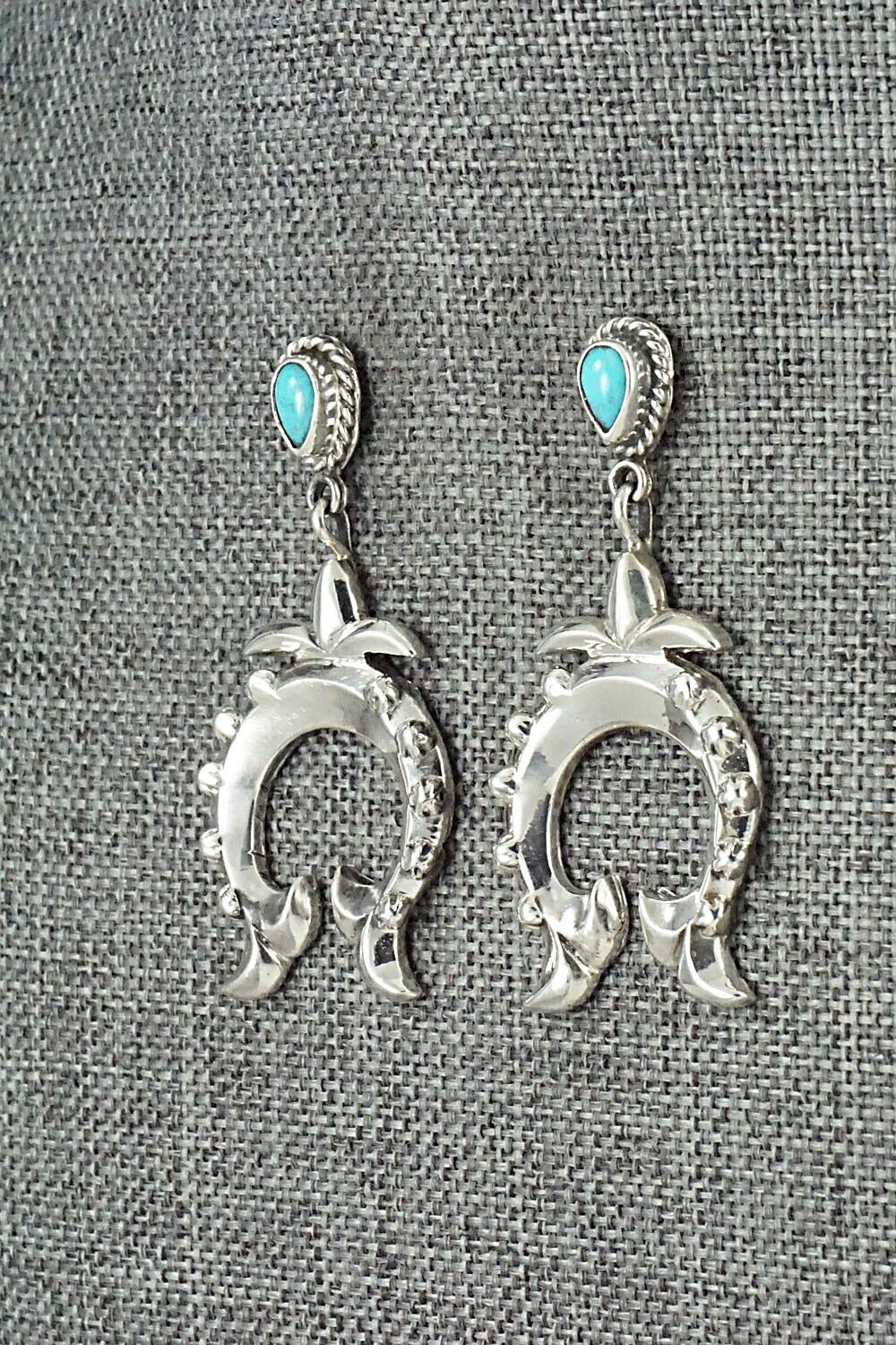 Turquoise & Sterling Silver Earrings - Annie Spencer