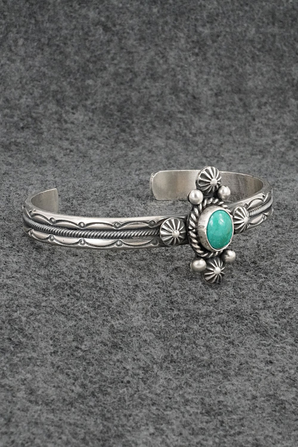 Turquoise & Sterling Silver Bracelet - Michael Calladitto