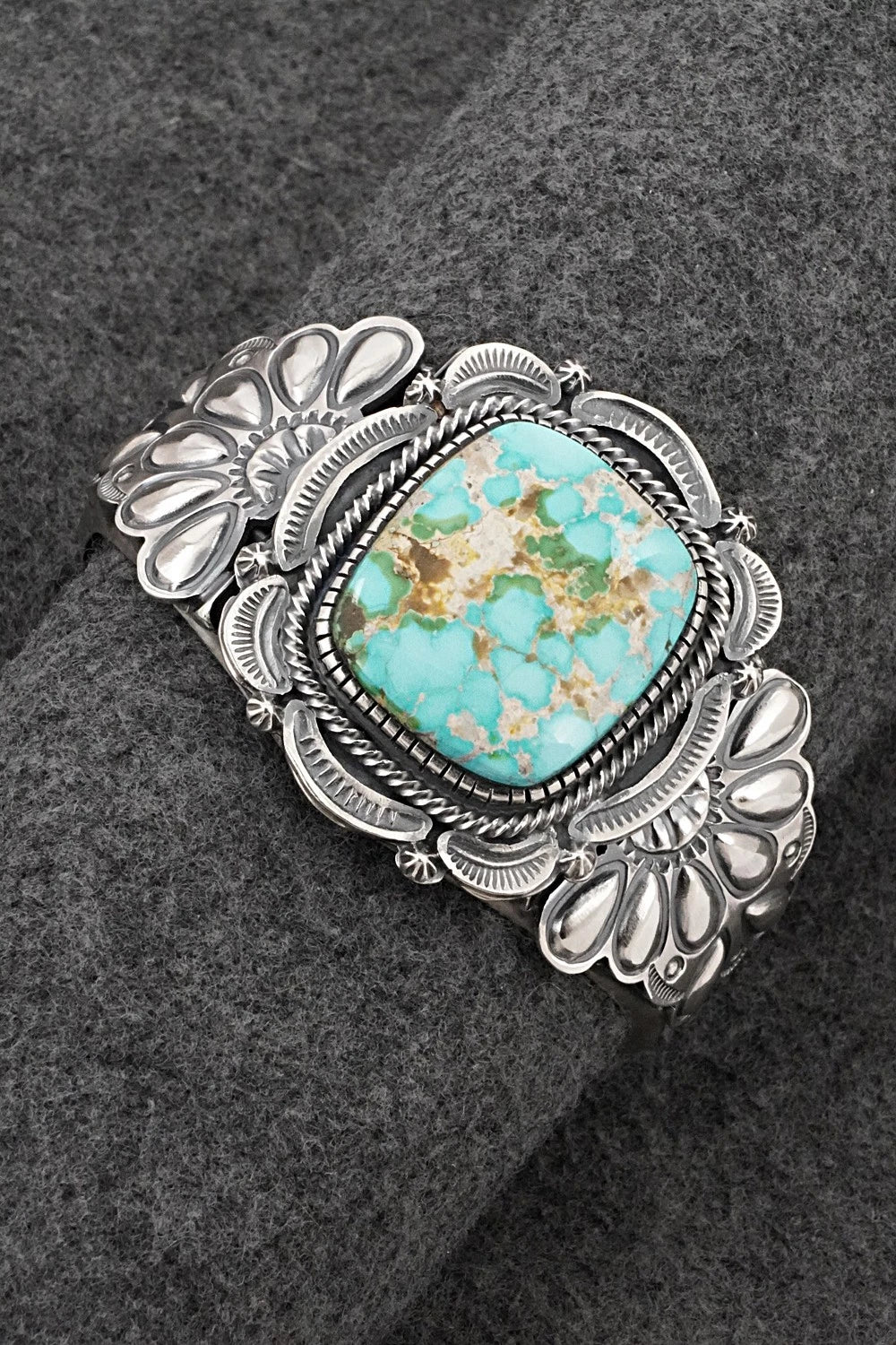 Turquoise & Sterling Silver Bracelet - Hank Vandever