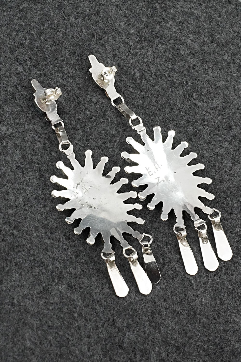Turquoise & Sterling Silver Earrings - Evonne Hustito