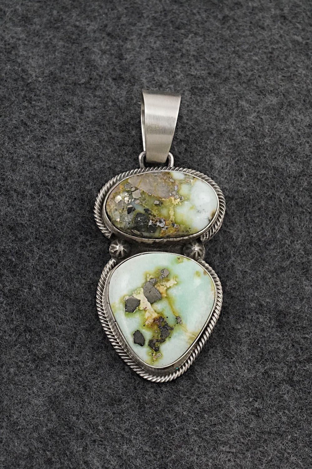 Variscite & Sterling Silver Pendant - Bobby Johnson