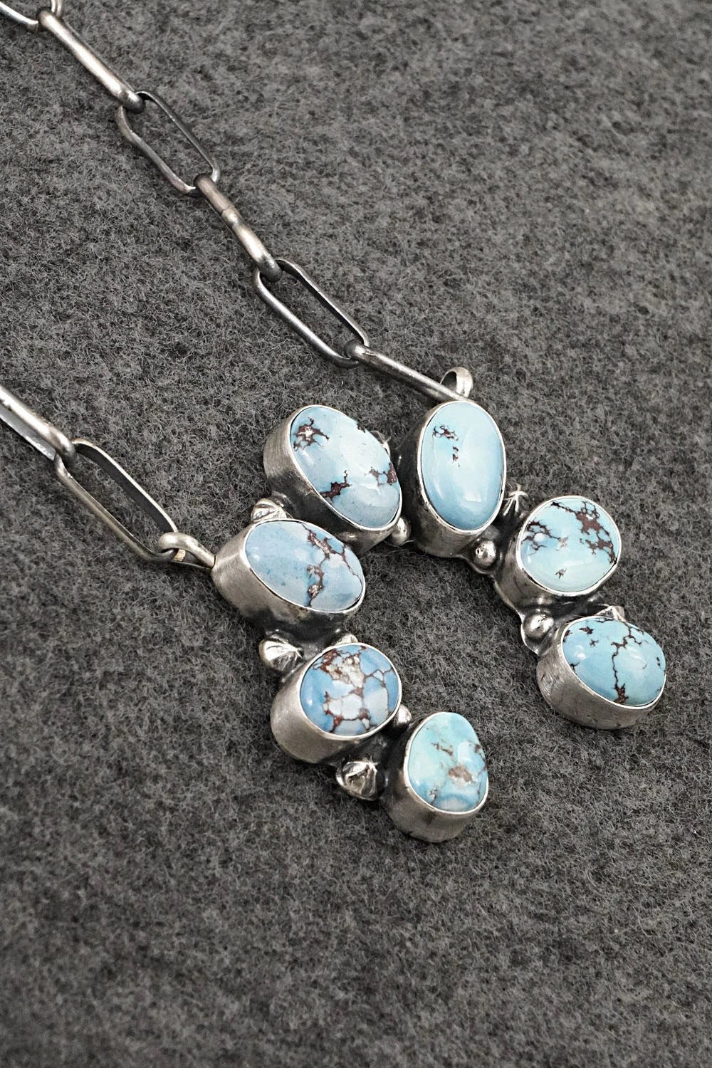 Turquoise & Sterling Silver Necklace - Darrin Livingston