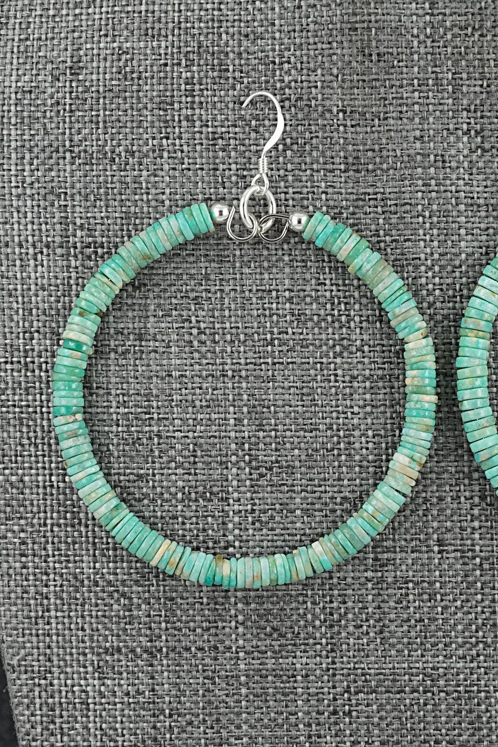Turquoise & Sterling Silver Earrings - Doreen Jake
