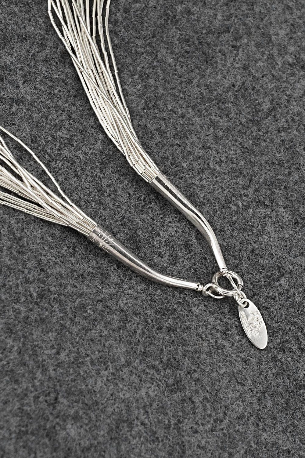 Liquid Silver Necklace - Sterling Silver 18"