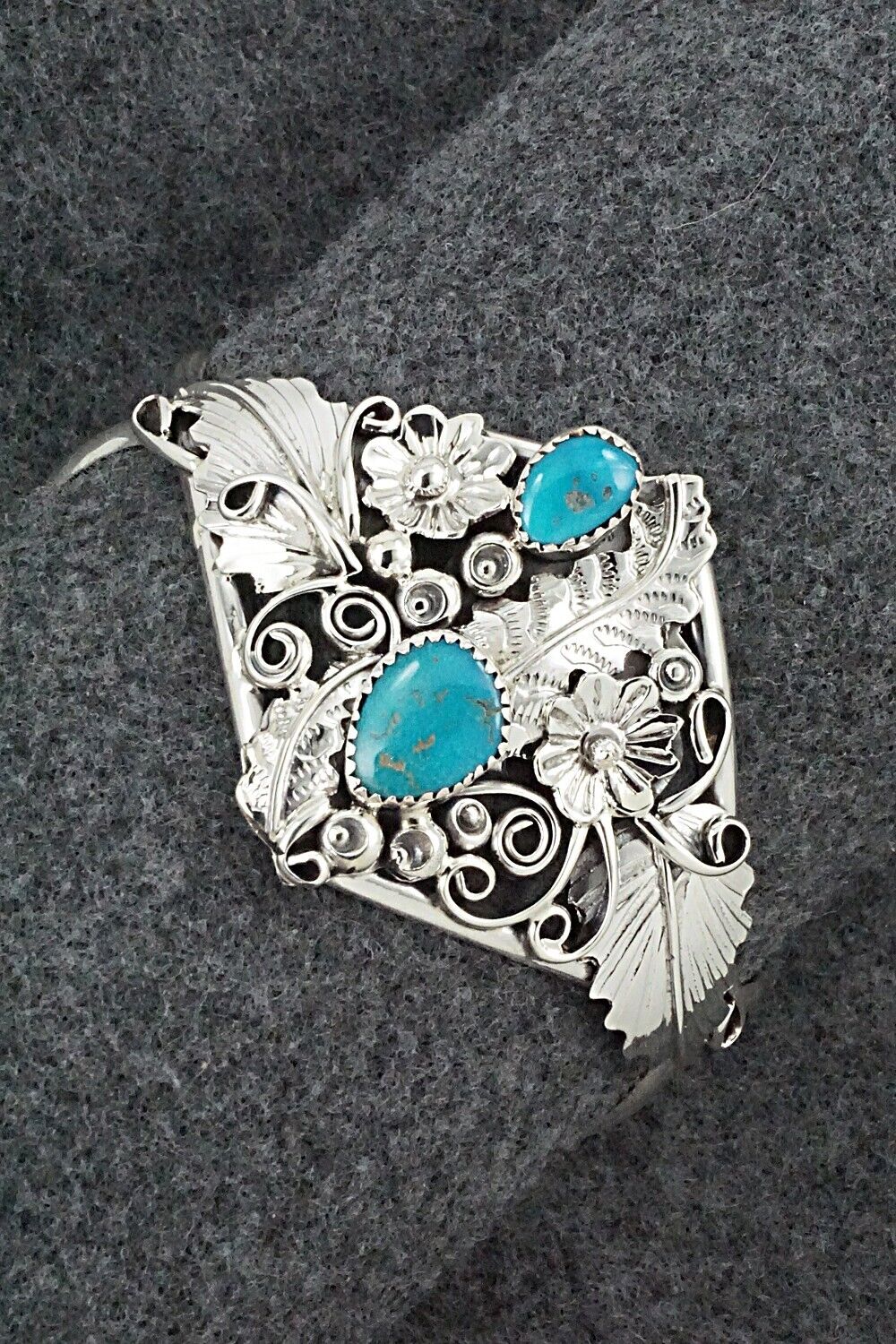 Turquoise & Sterling Silver Bracelet - Harry Yazzie