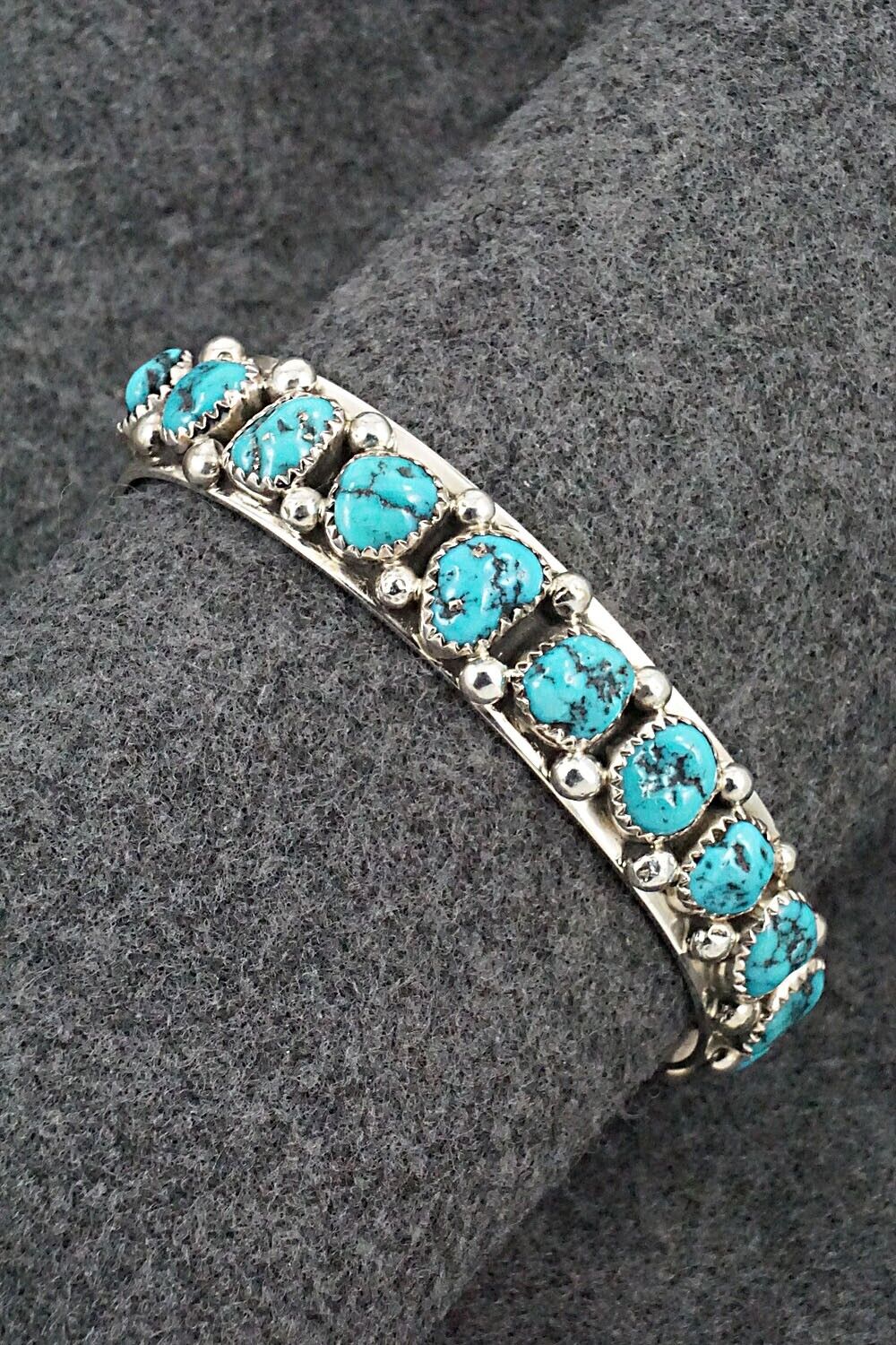 Turquoise & Sterling Silver Bracelet - Darlene Begay
