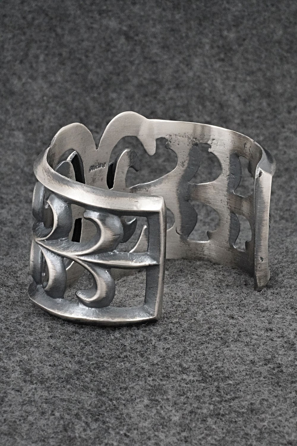 Turquoise & Sterling Silver Bracelet - Harrison Bitsue