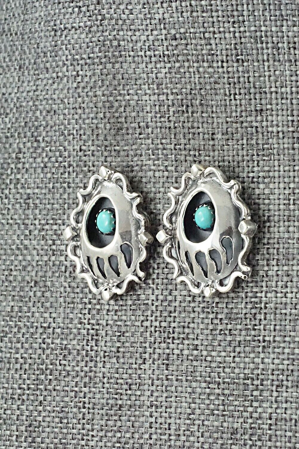 Turquoise & Sterling Silver Earrings - Annie Spencer